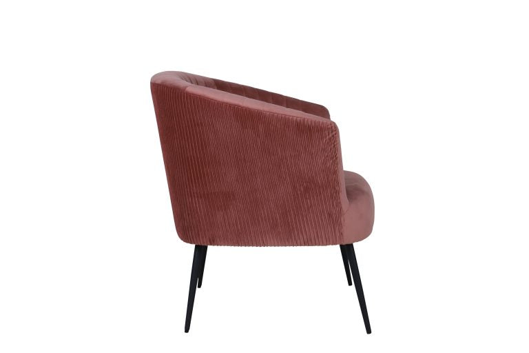 Perla Chair Velvet Fluted Back